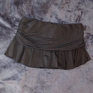 Ralph Lauren Black Ruched Bikini Skirt Swim Bottoms Womens 8